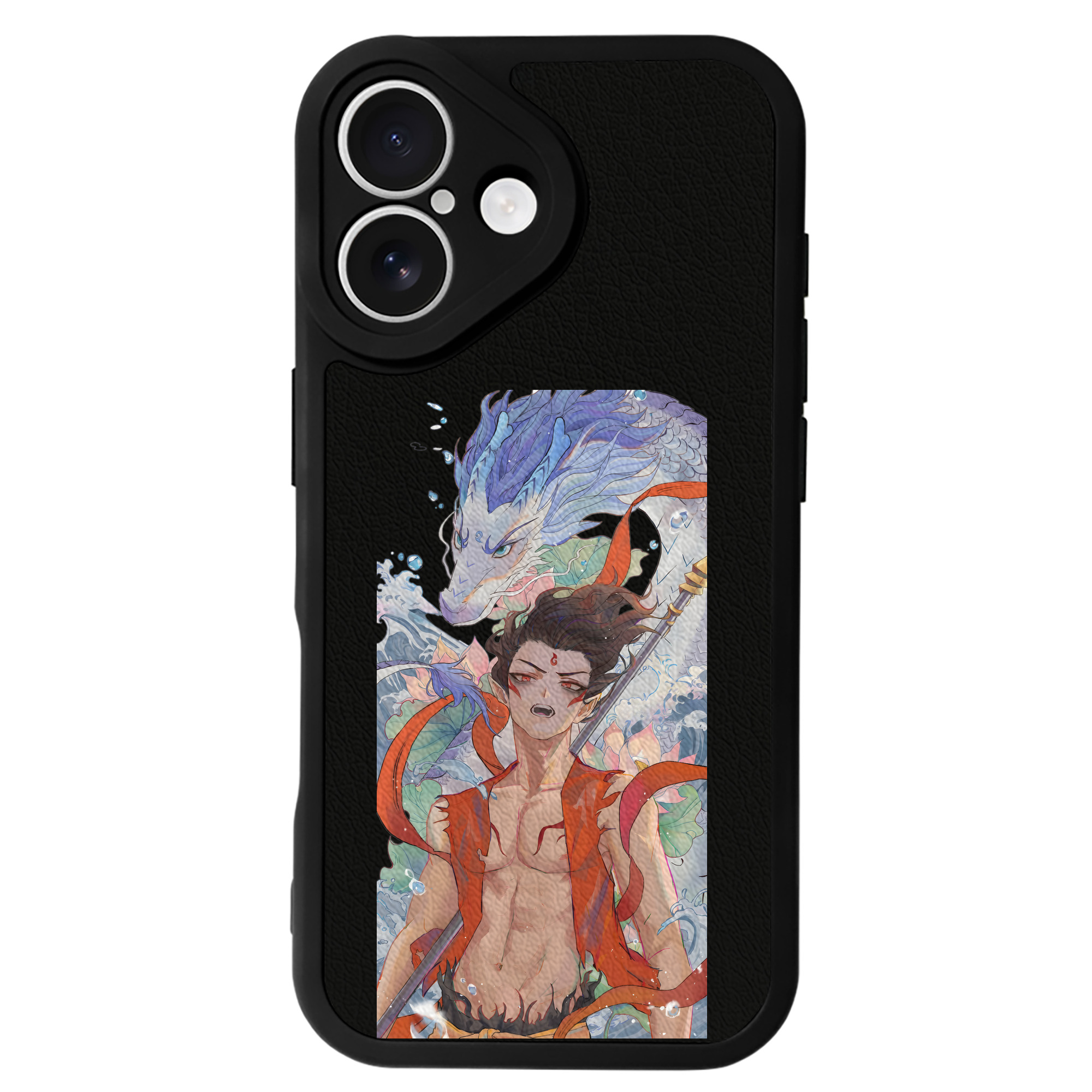 （画像用） Ne Zha 2 ナタ 魔童の大暴れ 【iPhone 16シリーズ対応】シリコンスマホケース（レザー調） 材質：シリコン